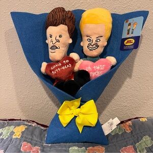 Beavis And Butthead Valentines Plush Bouquet Rare Limited Edition New MTV 1990’s